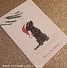 Black Labrador Christmas Card (Flitter)
